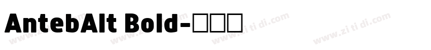 AntebAlt Bold字体转换